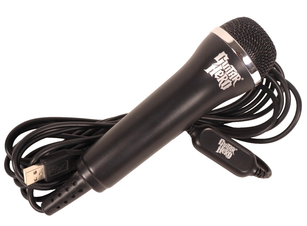 Guitar Hero RedOctane USB Wired Microphone E-UR20 Xbox 360 PS3 Wii Tested